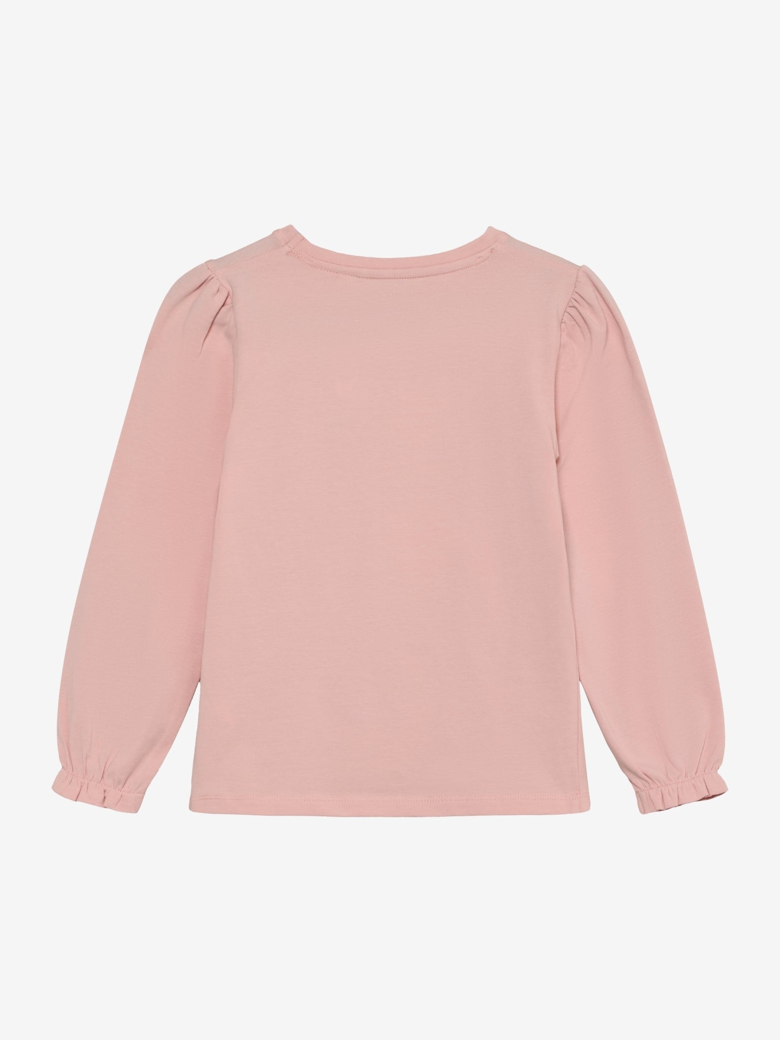 Minymo Langarmshirt mit Herzchemuster - Silver Pink