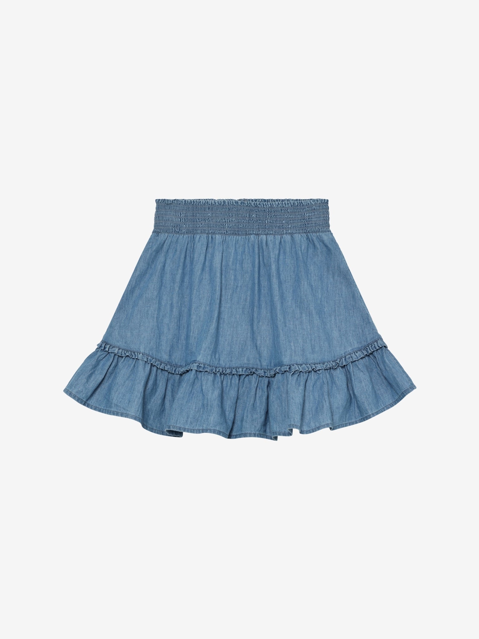 Minymo Rock mit gerafftem Bund - Faded Denim