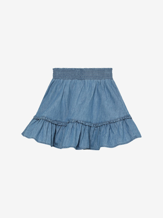 Minymo Rock mit gerafftem Bund - Faded Denim