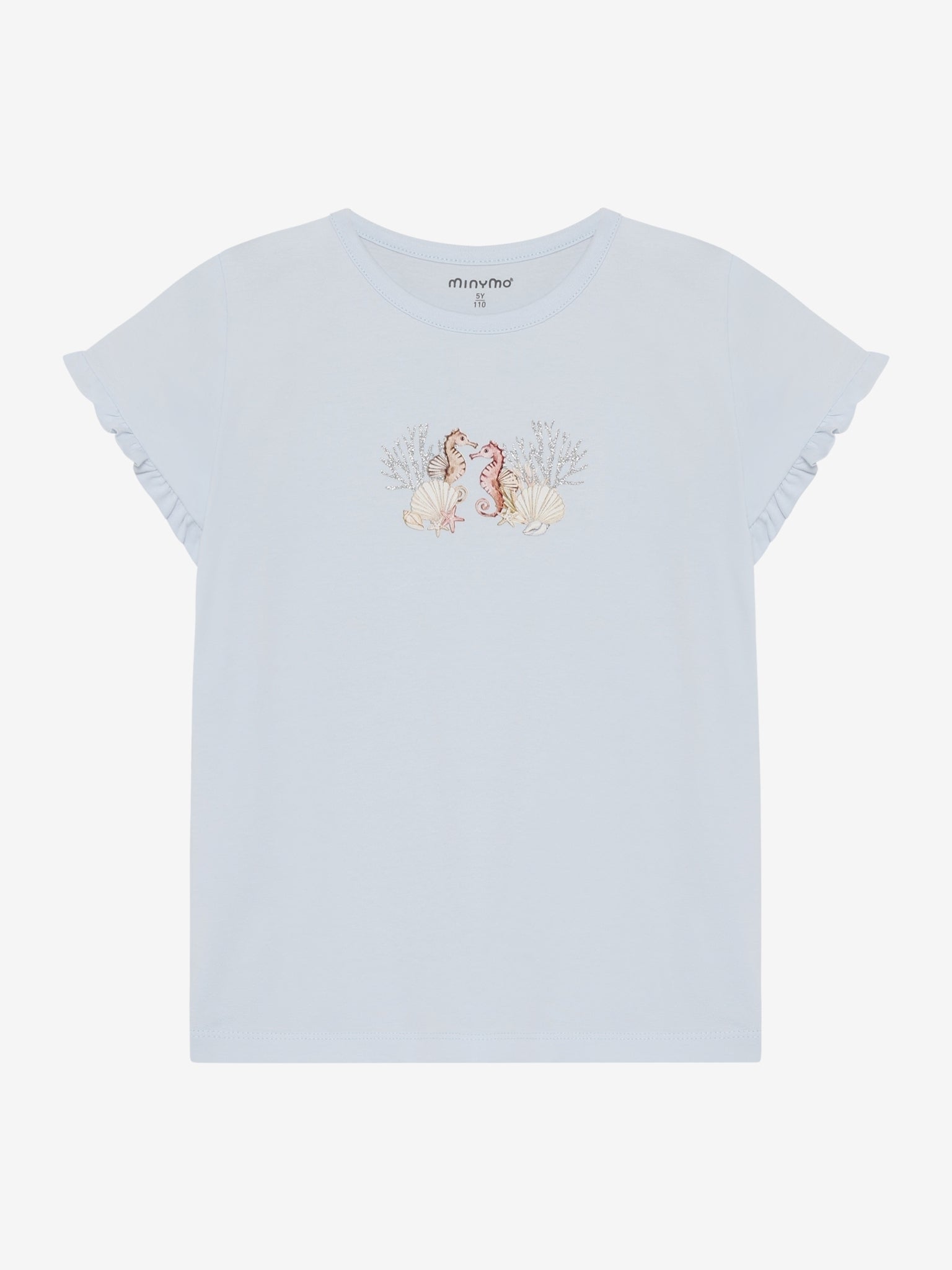 Minymo T-Shirt mit Aufdruck - Illusion Blue