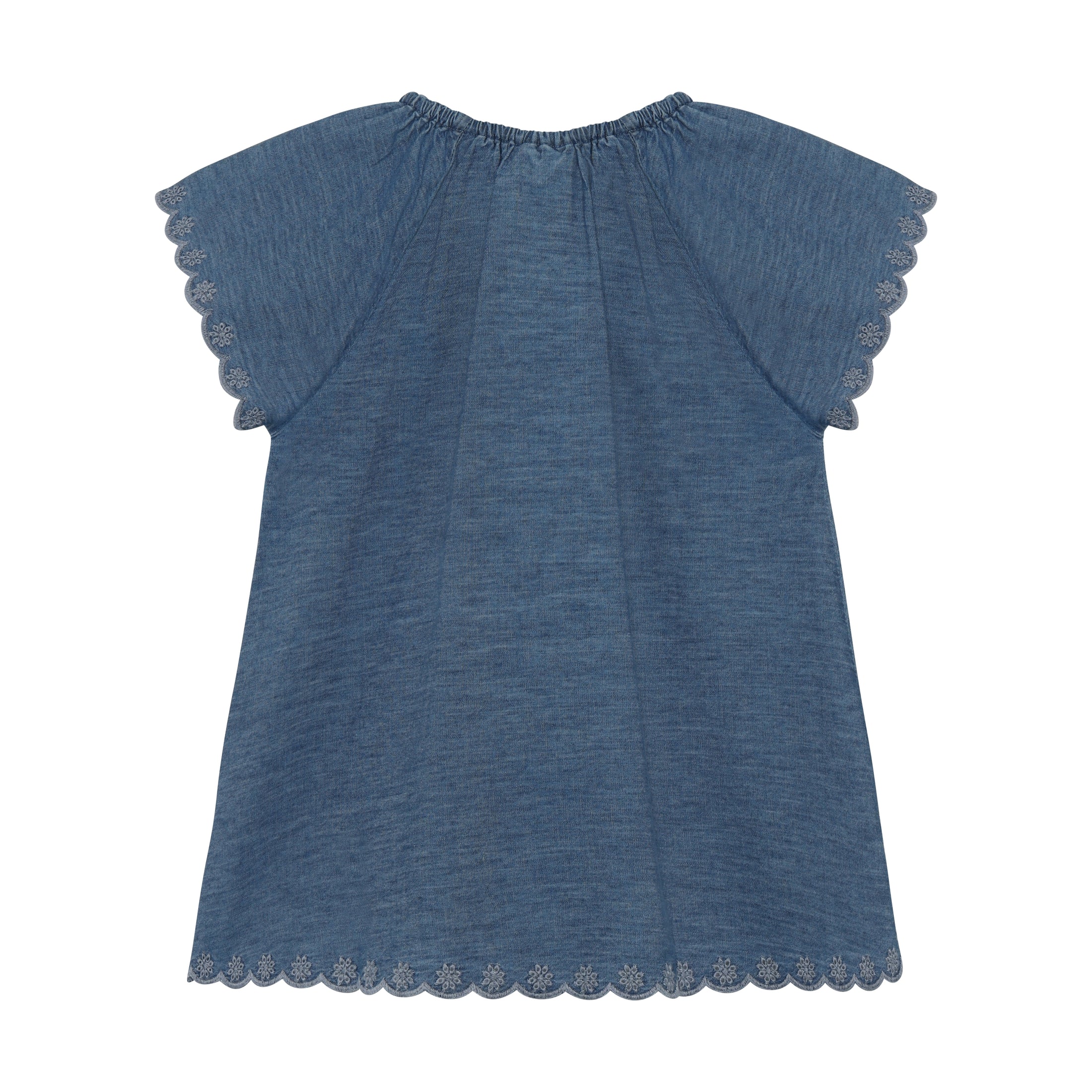 Minymo Tunika mit Stickerei - Faded Denim
