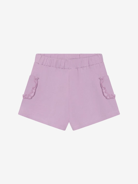Minymo Shorts mit Rüsche - Violet Dusk