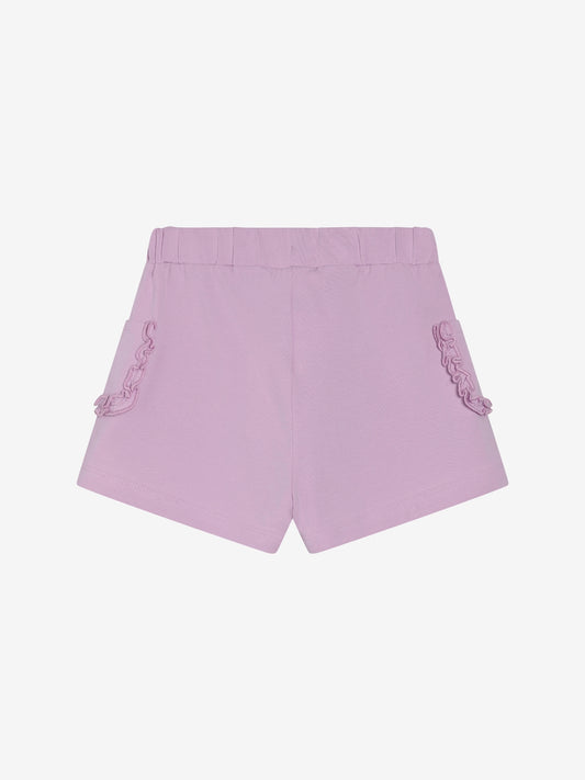 Minymo Shorts mit Rüsche - Violet Dusk