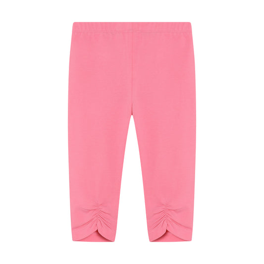 Minymo Capri Leggings mit Raffung - Rosy Future
