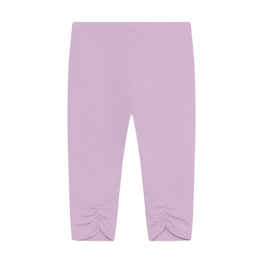 Minymo Capri Leggings mit Raffung - Violet Dusk