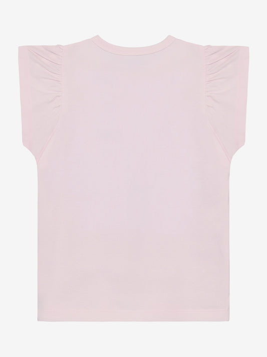 Minymo T-Shirt mit Pailletten Aufdruck - Raindrops on Roses