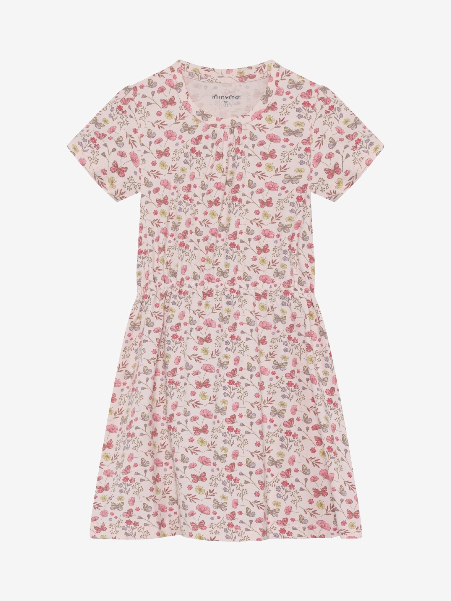 Minymo Kleid mit einem Allover Sommer Print - Raindrops on Roses