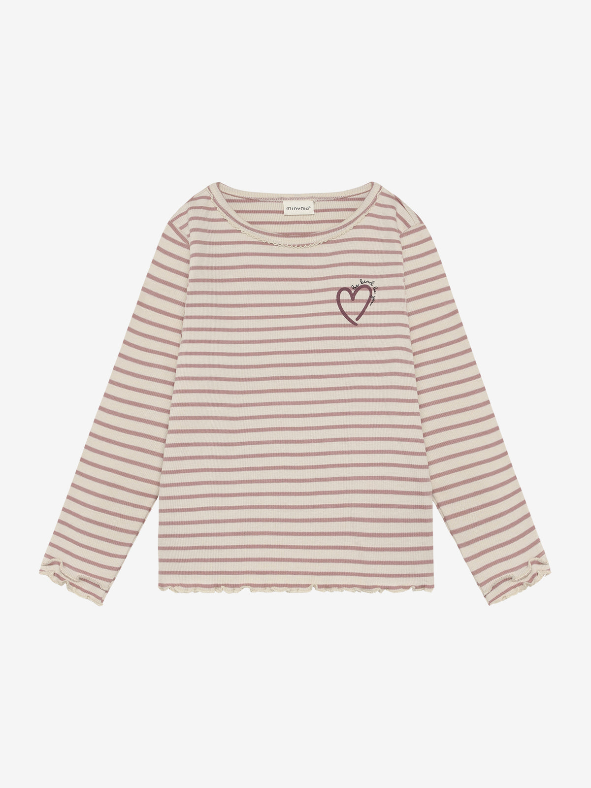 Minymo - Langarmshirt Y/D Rippstrick - Fawn