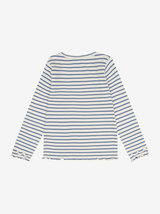 Minymo - Langarmshirt Y/D Rippstrick - Moonlight Blue