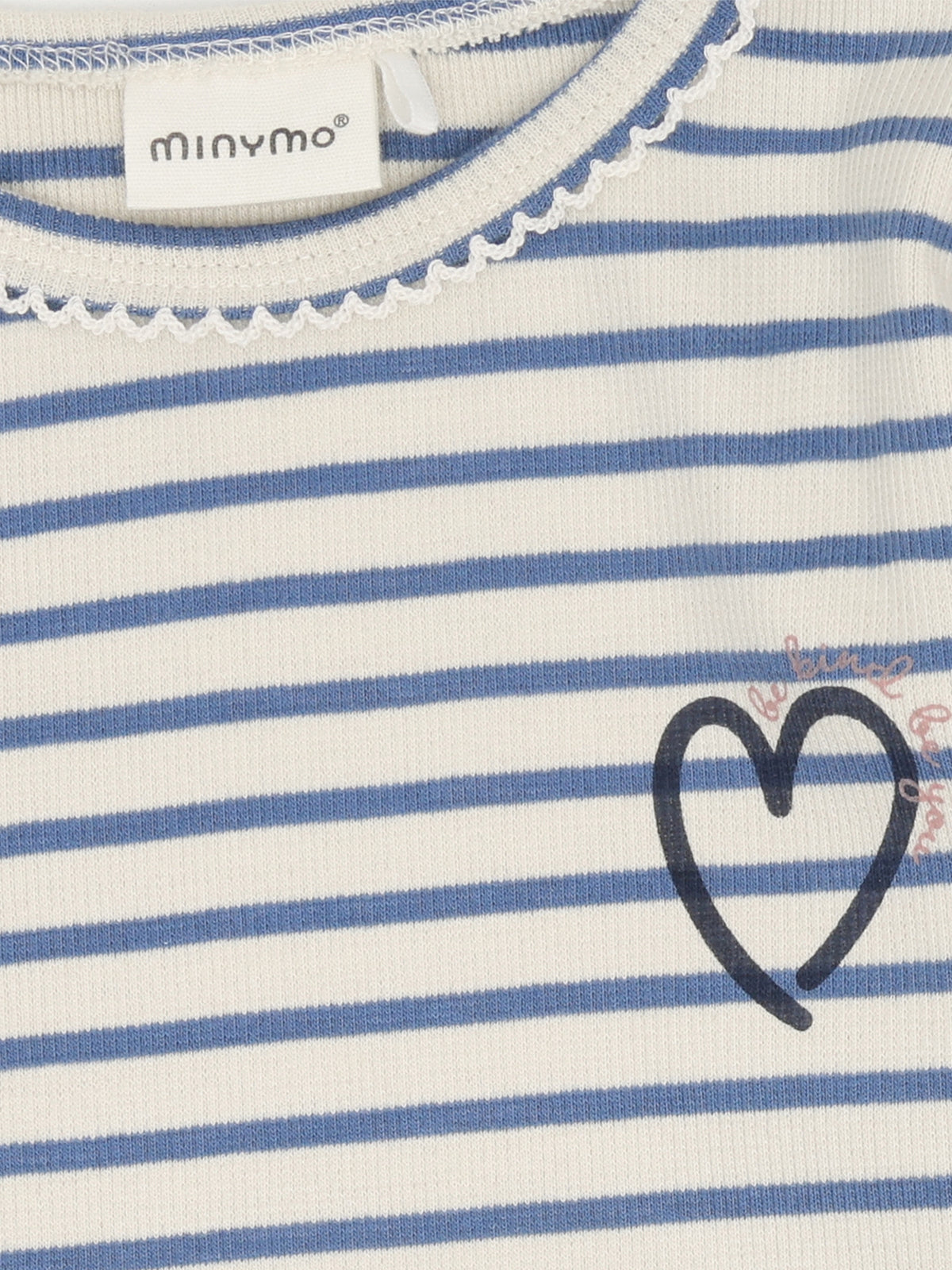 Minymo - Langarmshirt Y/D Rippstrick - Moonlight Blue