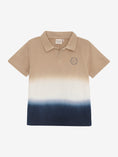 Bild in Galerie-Betrachter laden, Minymo "Poloshirt mit Farbverlauf - blau/weiss/beige
