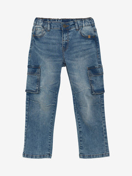 Minymo "Jeans" mit seitlichen Taschen - Blue Fog