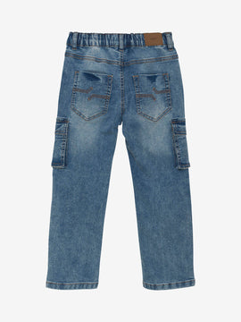 Minymo "Jeans" mit seitlichen Taschen - Blue Fog