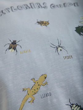 Minymo "T-Shirt" mit Druck - Blue Fog