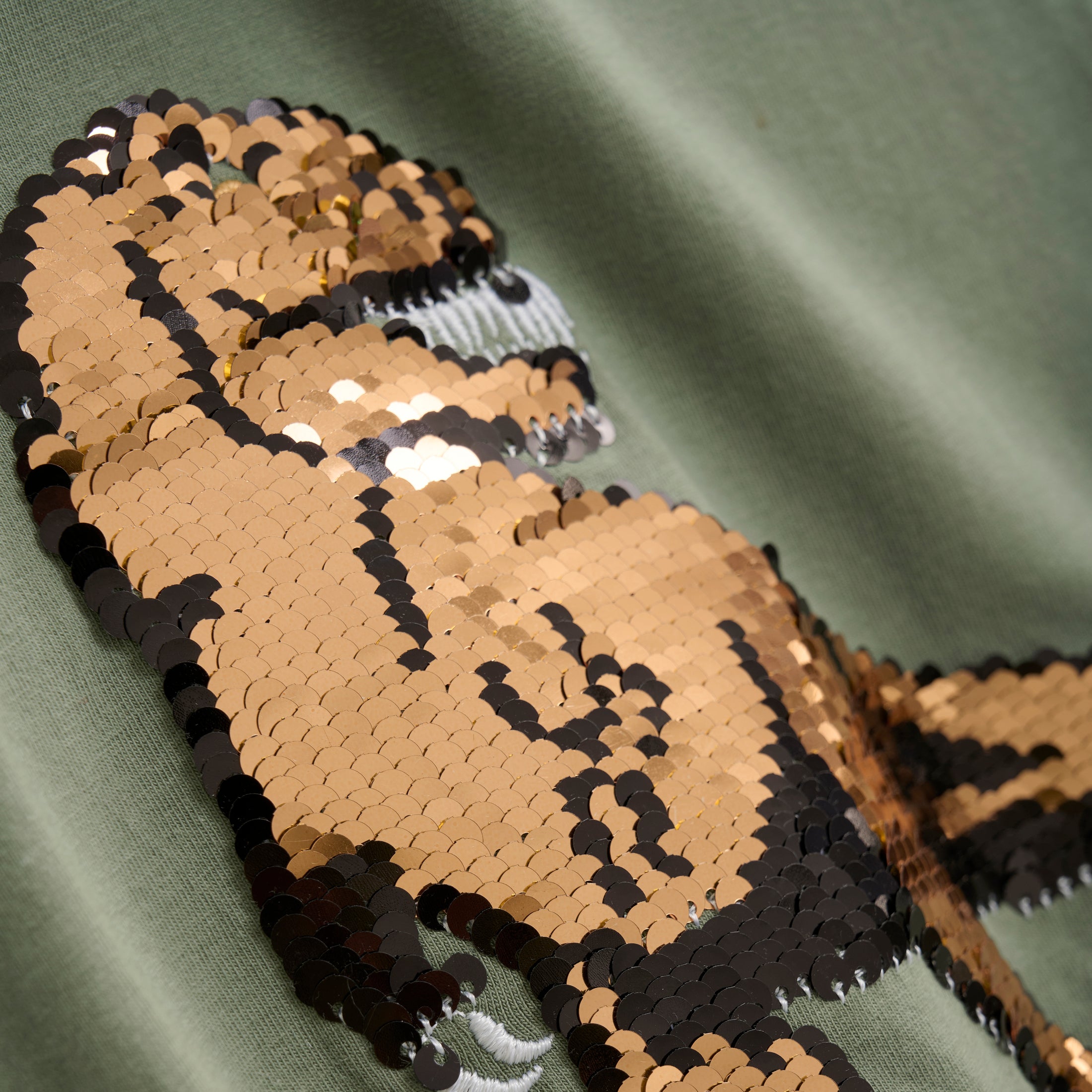 Minymo "T-Shirt" mit Pailletten-Wende-Dino - Sea Spray