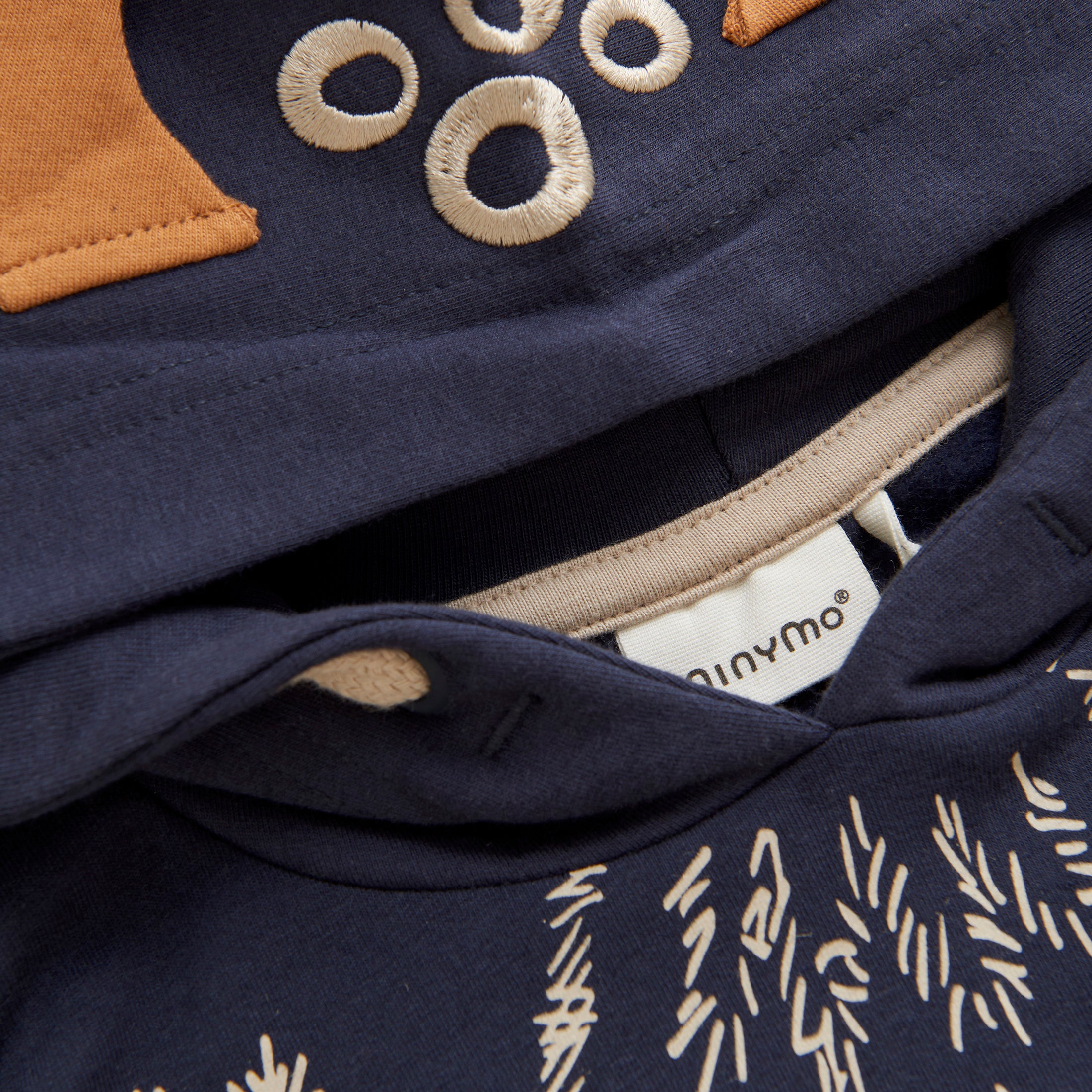 Minymo "Sweatshirt" mit Kapuze und lustigem Druck - Parisian Night