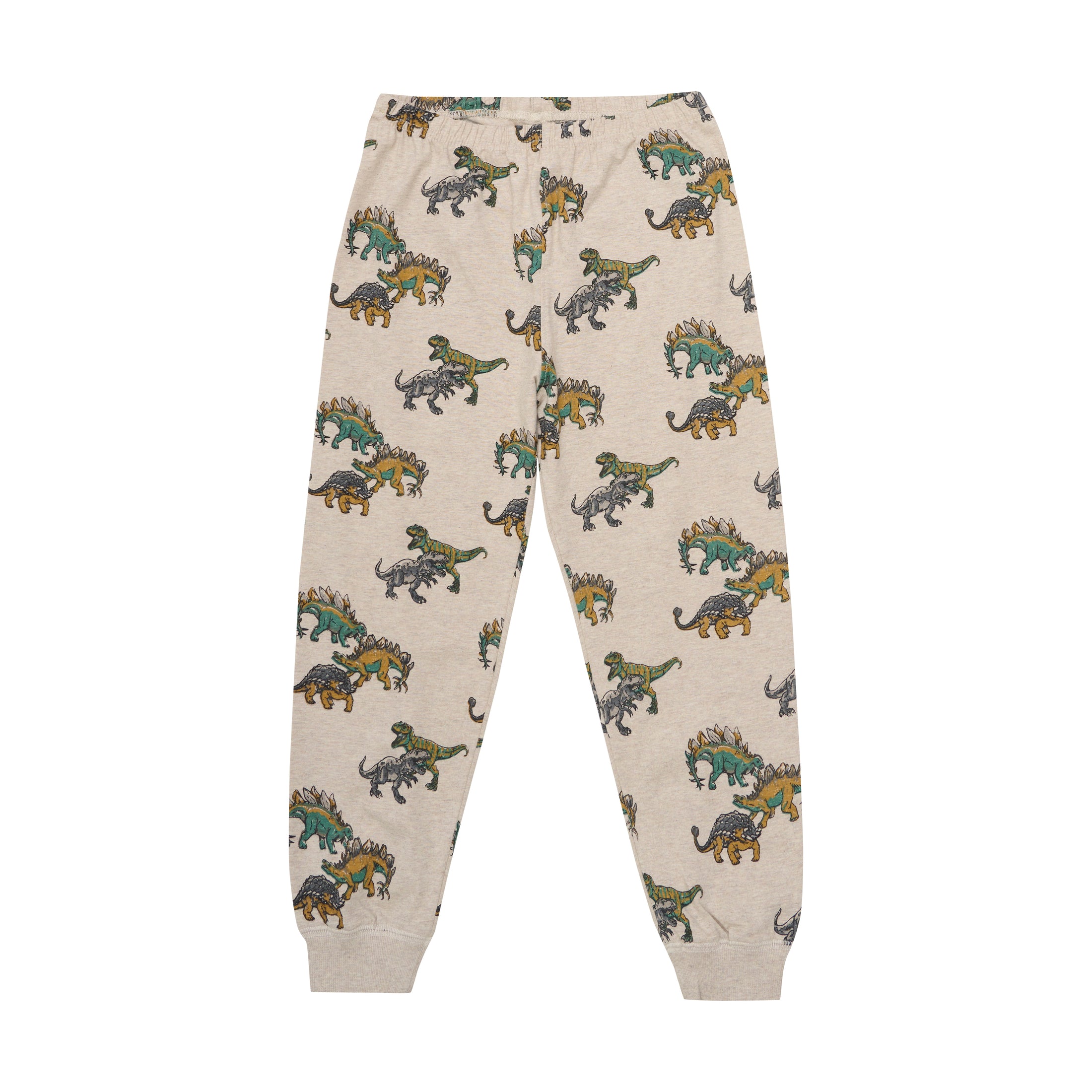 Minymo "Schlafanzug" lang mit Dinos - Beige Melange
