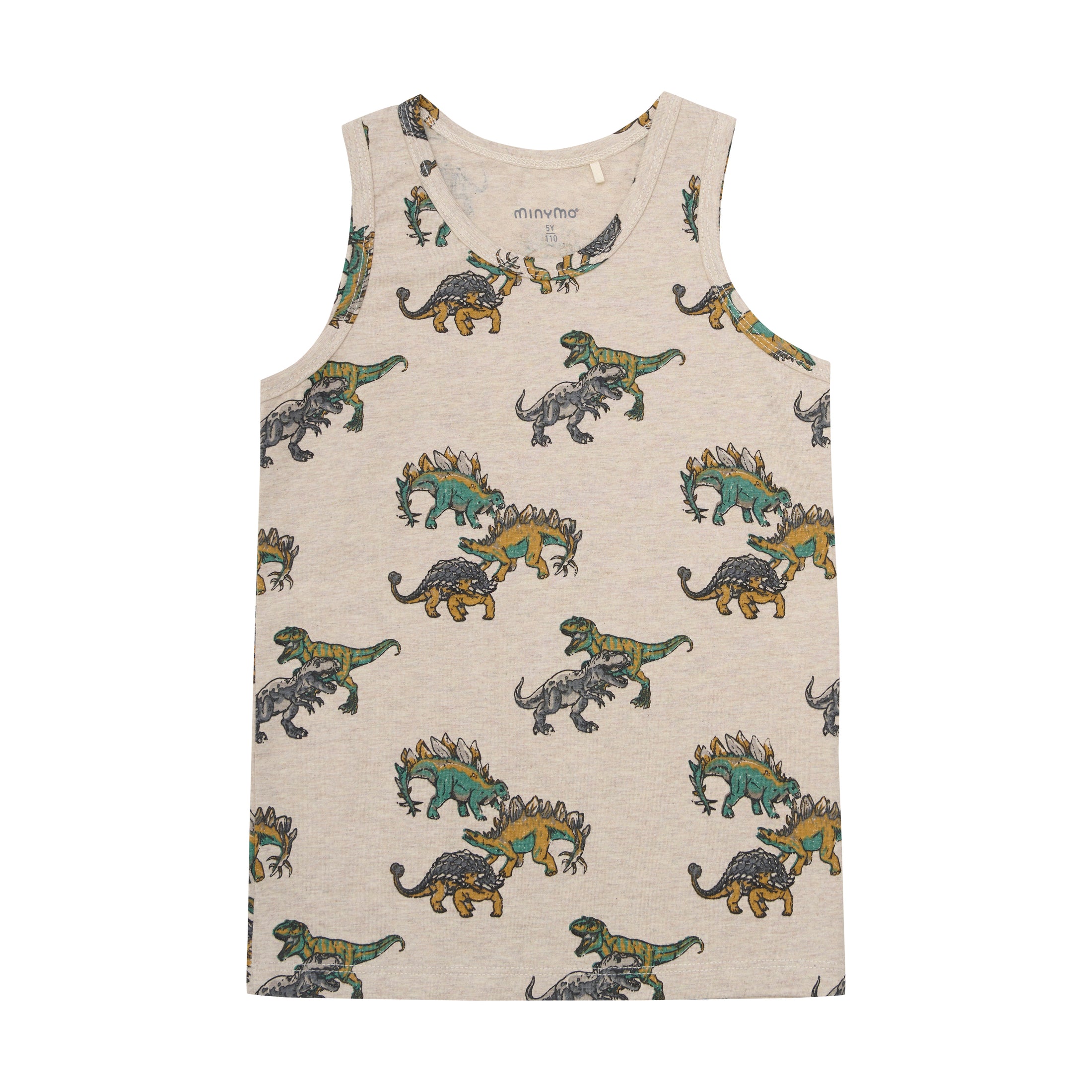 Minymo "Unterwäsche-Set" mit Dinos - Beige Melange