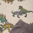 Bild in Galerie-Betrachter laden, Minymo "Unterwäsche-Set" mit Dinos - Beige Melange
