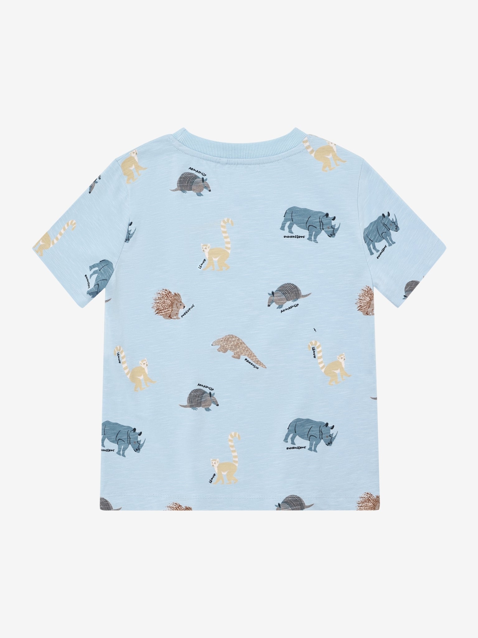 Minymo T-shirt mit einem Animal Print - Niagara Mist