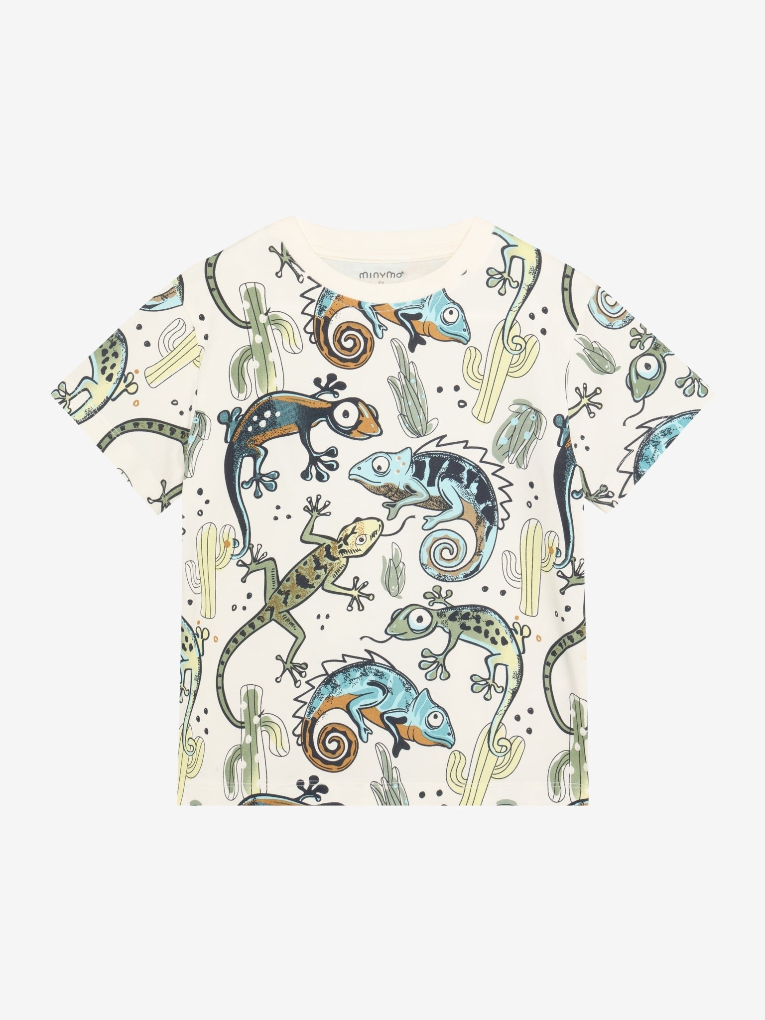 Minymo T-Shirt mit einem Allover Print - Vanilla Ice
