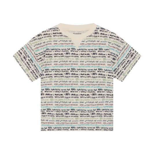 Minymo T-Shirt mit Schriftzügen - Vanilla Ice