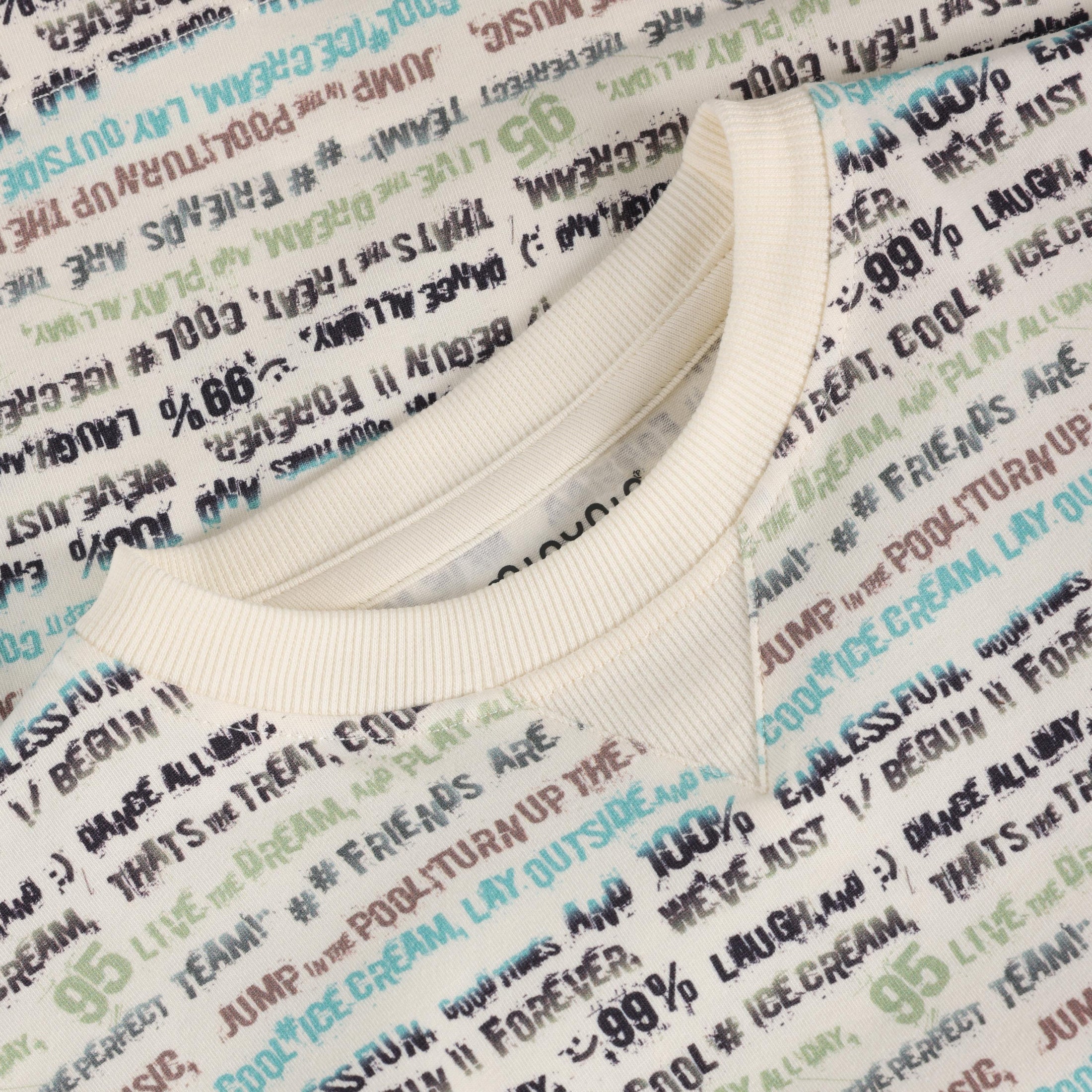 Minymo T-Shirt mit Schriftzügen - Vanilla Ice