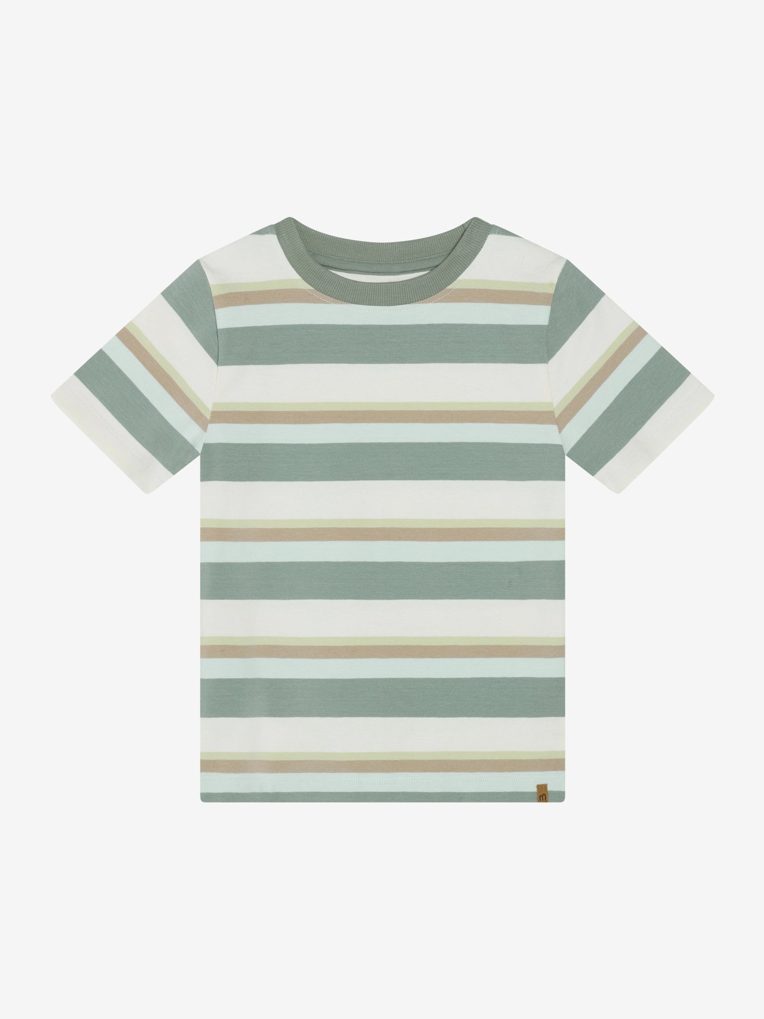 Minymo T-Shirt, gestreift - Lily Pad