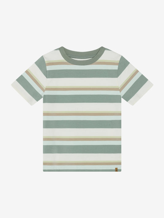 Minymo T-Shirt, gestreift - Lily Pad