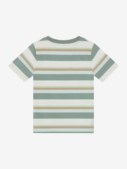 Minymo T-Shirt, gestreift - Lily Pad