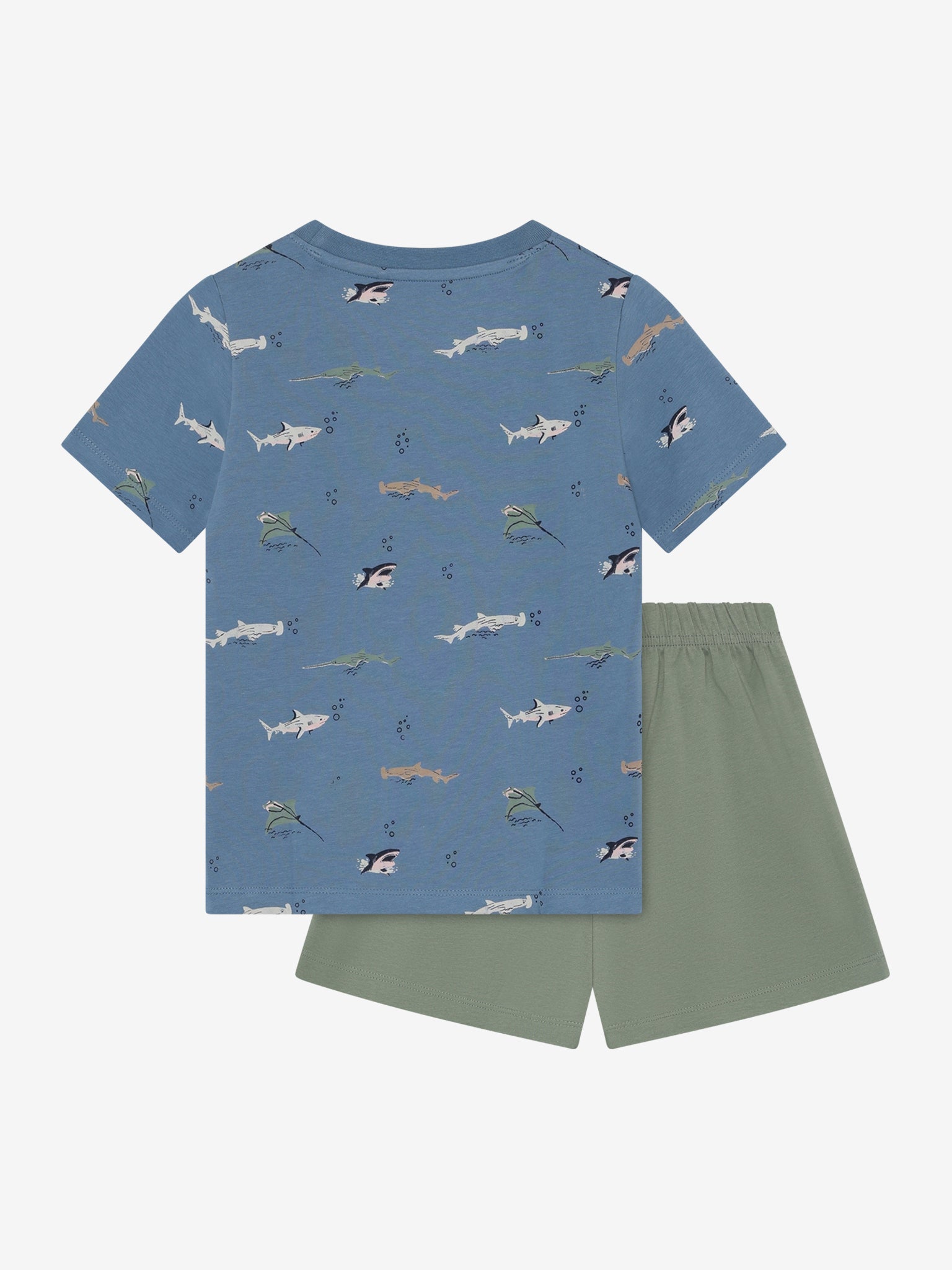 Minymo Jungen Set mit einem Allover Druck - Blue Shadow