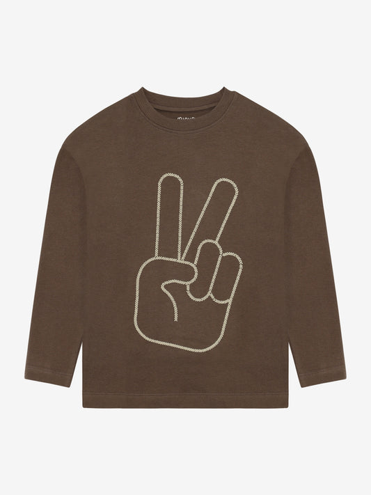 Minymo - T-Shirt LS - Chocolate Chip