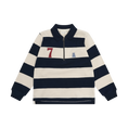 Bild in Galerie-Betrachter laden, Minymo Poloshirt langarm, Blockstreifen - Dark Sapphire
