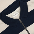 Bild in Galerie-Betrachter laden, Minymo Poloshirt langarm, Blockstreifen - Dark Sapphire
