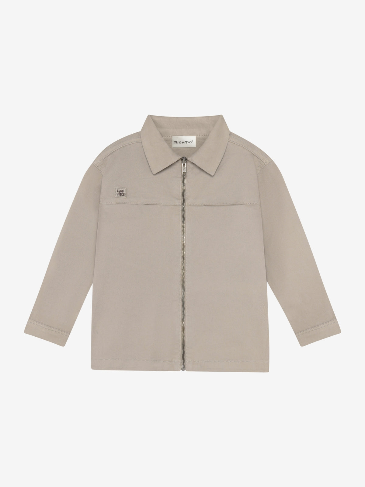 Minymo - Langarmhemd aus Twill - Feather Gray