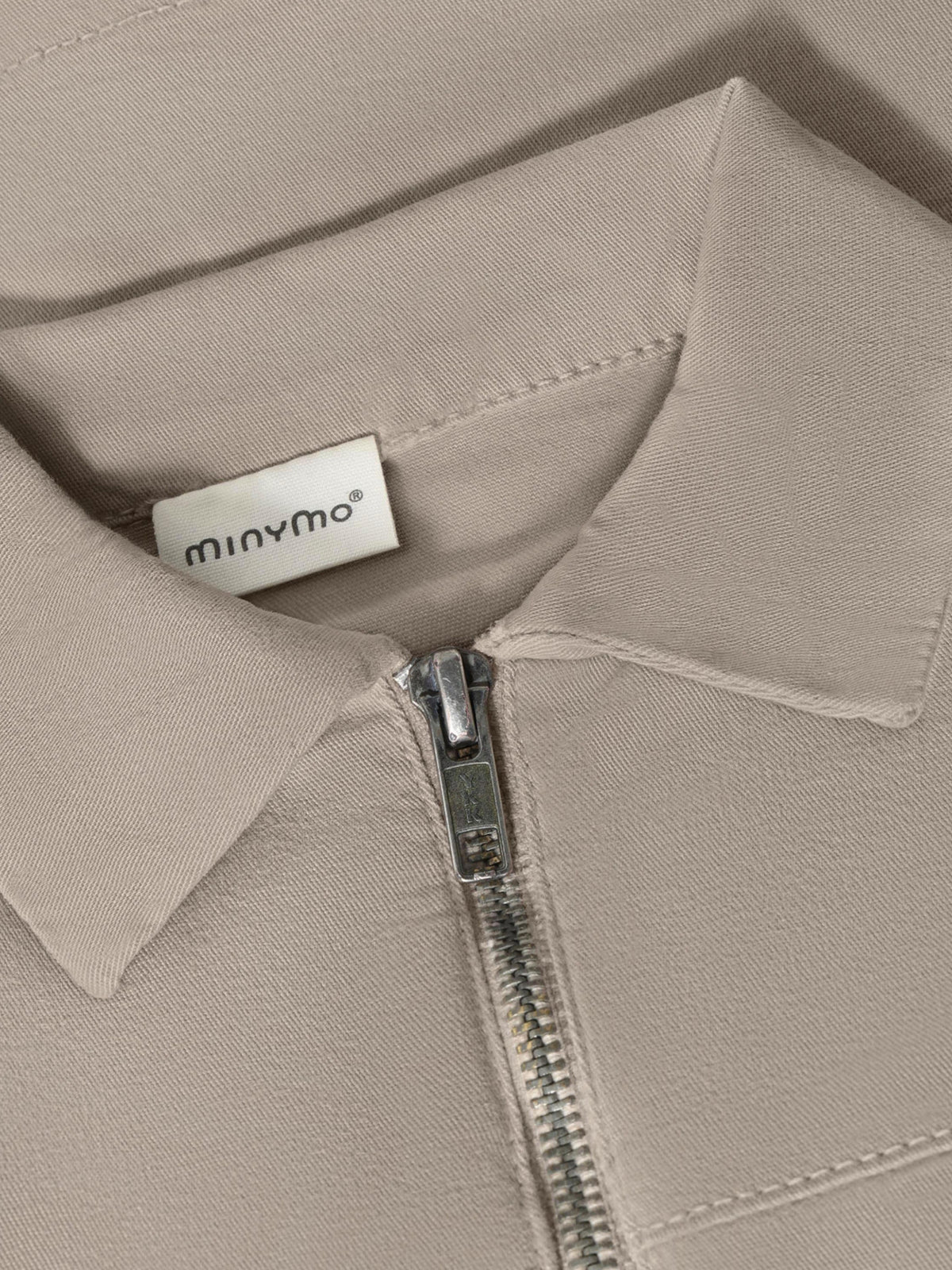 Minymo - Langarmhemd aus Twill - Feather Gray