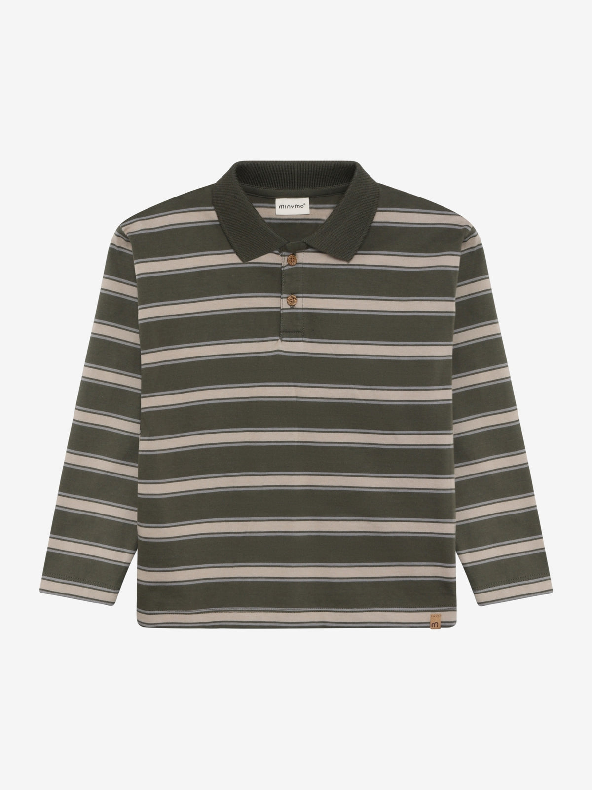 Minymo - Polo-T-Shirt LS Y/D - Beetle