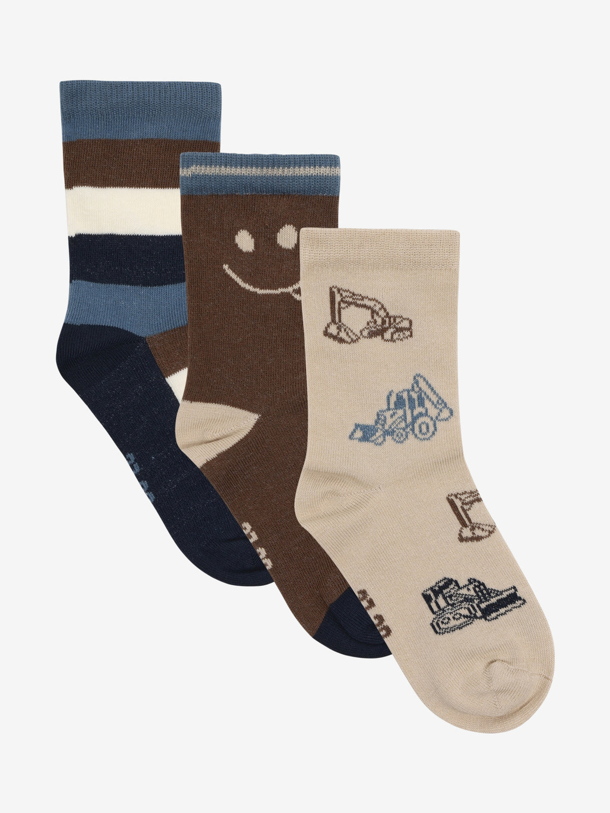 Minymo - 3er-Pack Socken - Feather Gray
