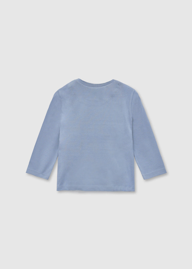 Mayoral "T-Shirt" langarm mit Bär - Blau