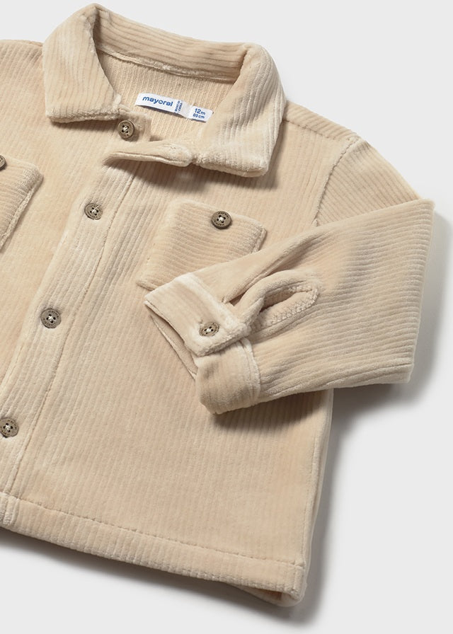 Mayoral "Hemd mit Taschen" aus Feincord - Beige