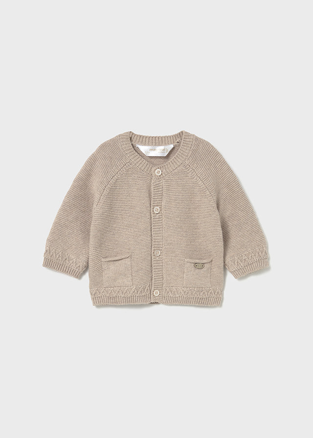 Mayoral "Strickjacke" mit Täschchen - Beige