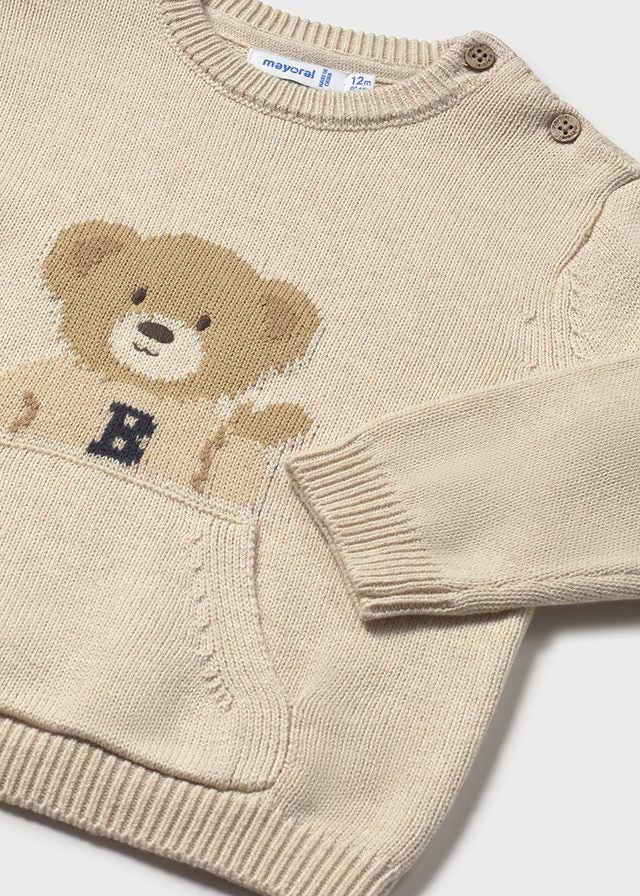 Mayoral "Pullover" mit Bärchen - Beige