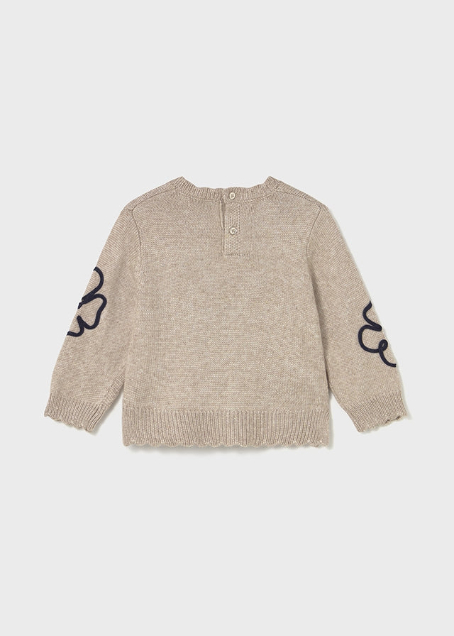 Mayoral "Pullover" mit Stickerei - Toffee