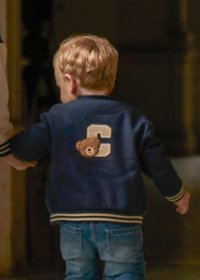 Mayoral "Sweatjacke" mit Rückendruck Bär - Blau