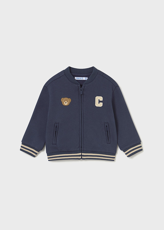 Mayoral "Sweatjacke" mit Rückendruck Bär - Blau
