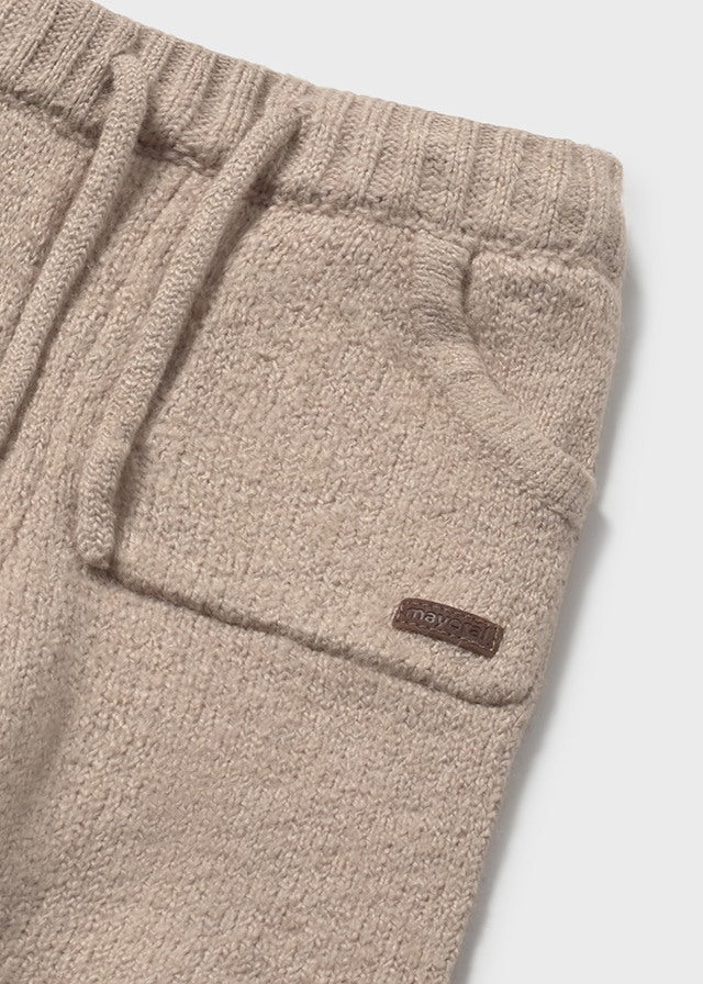 Mayoral "Hose aus Strick" mit Taschen - Beige