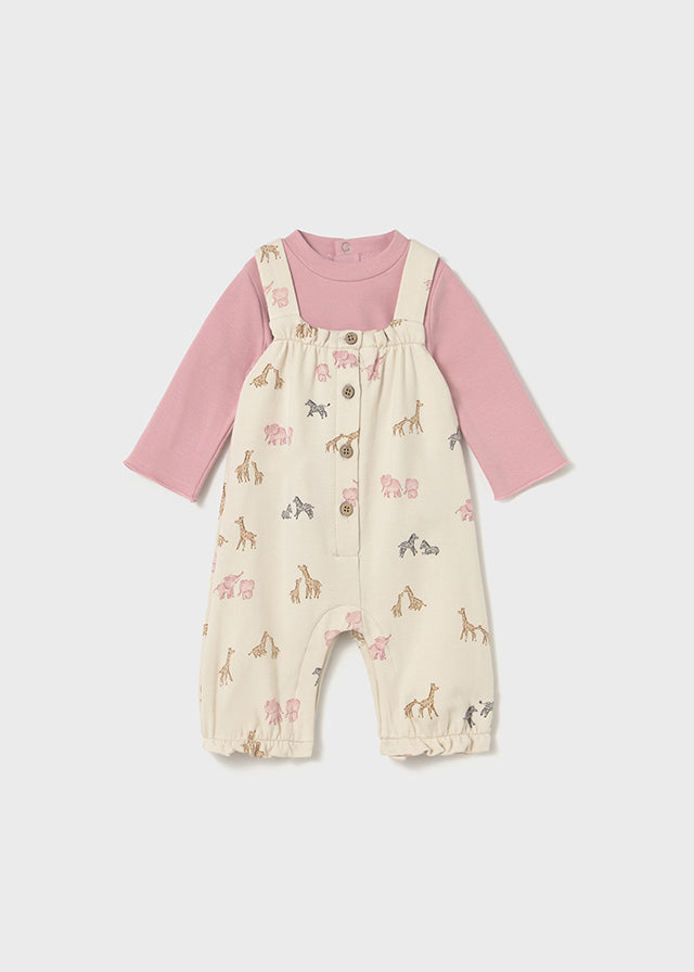 Mayoral "Mädchen Set Latzhose" - Orchidee