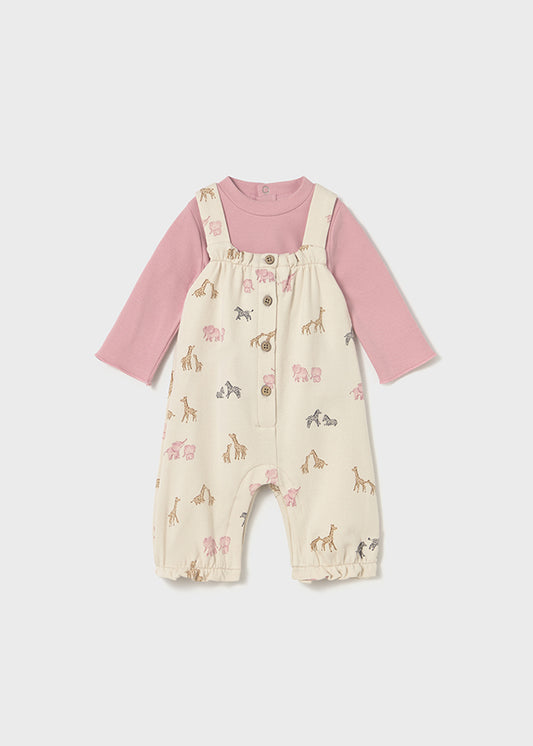 Mayoral "Mädchen Set Latzhose" - Orchidee