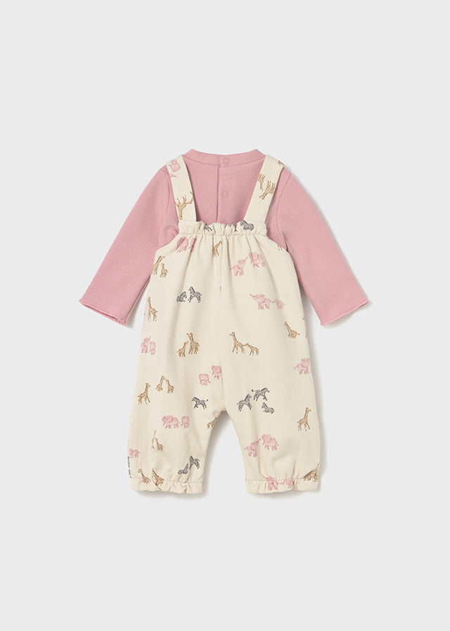 Mayoral "Mädchen Set Latzhose" - Orchidee