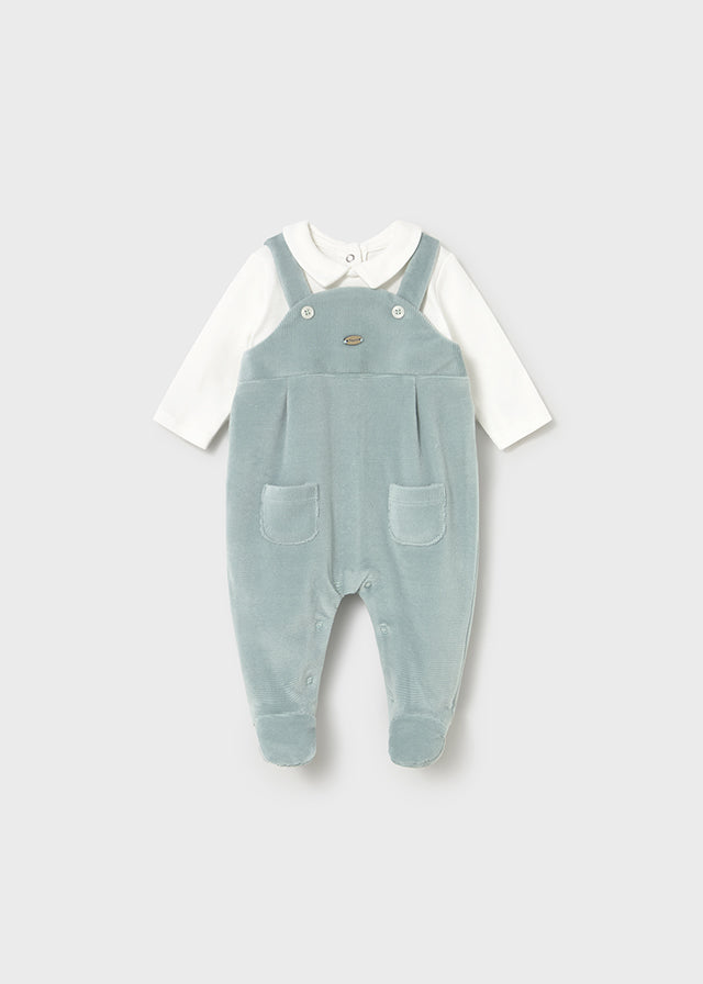Mayoral "Strampler Set Latz mit Babycord" - Eis